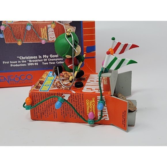 Hallmark Keepsake Coca Cola Bear Power Rangers And Enesco Wheaties Hockey Player - Picture 4 of 8